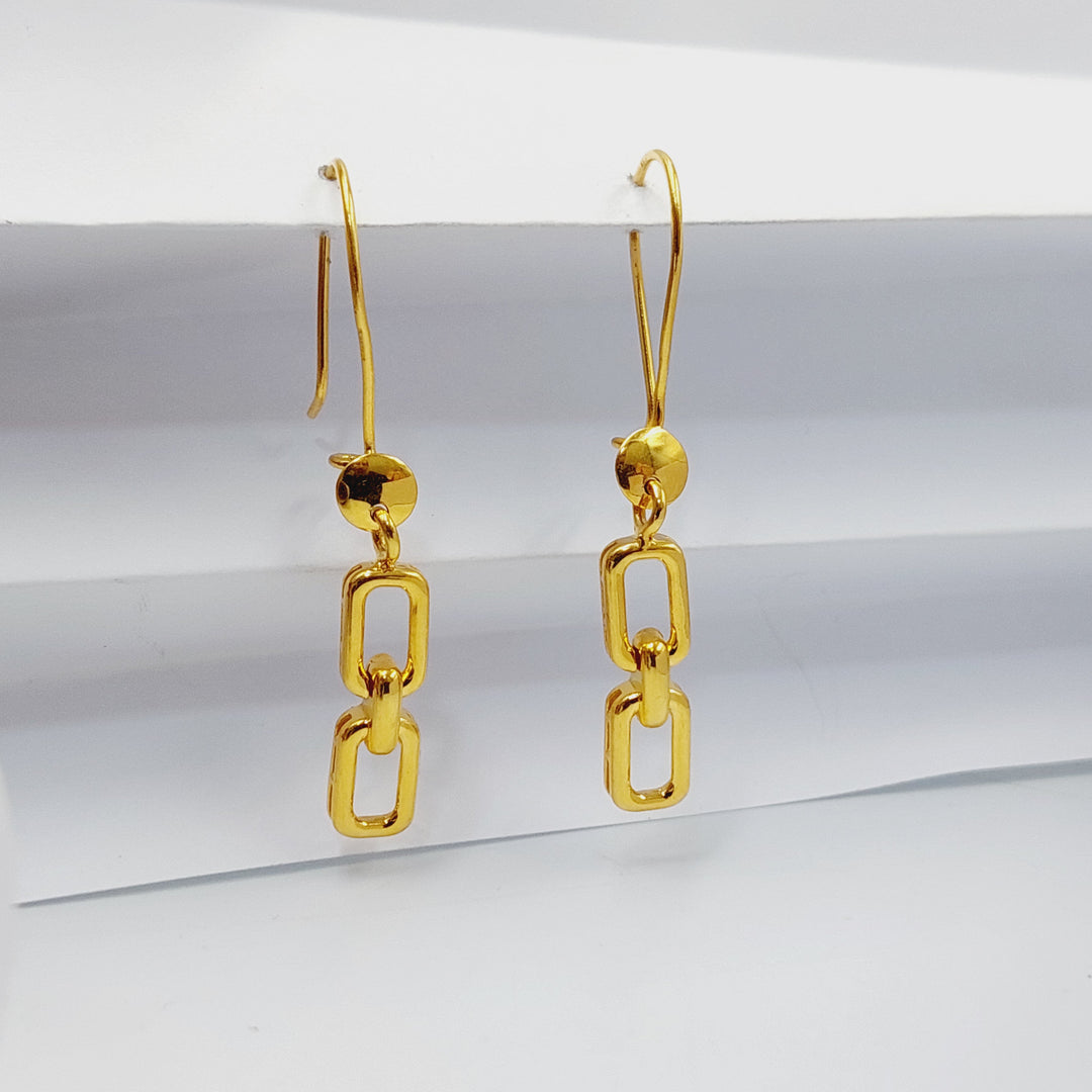 Deluxe Shankle Earrings  Made of 21K Yellow Gold by Saeed Jewelry-31109