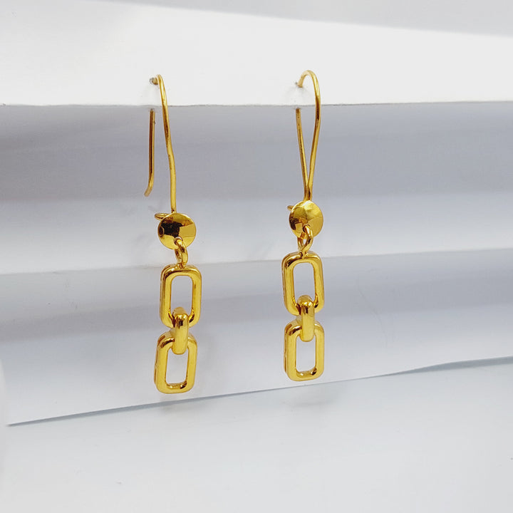 Deluxe Shankle Earrings  Made of 21K Yellow Gold by Saeed Jewelry-31109