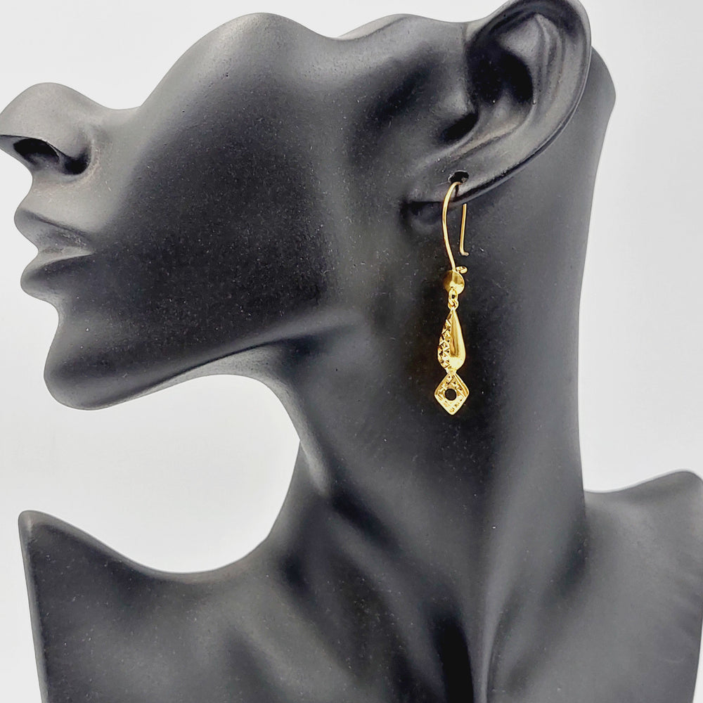 Deluxe Shankle Earrings  Made of 21K Yellow Gold by Saeed Jewelry-31110