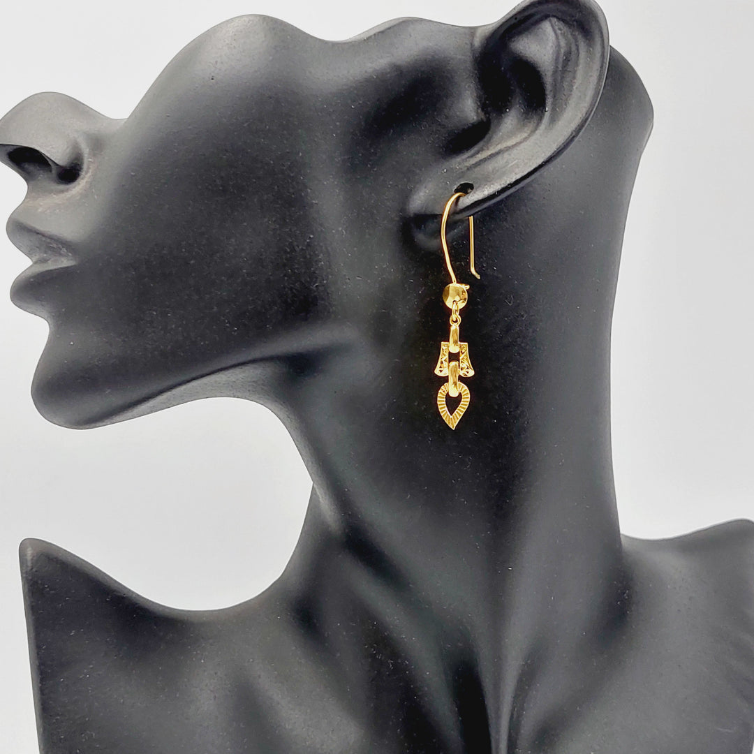 Deluxe Shankle Earrings  Made of 21K Yellow Gold by Saeed Jewelry-31111