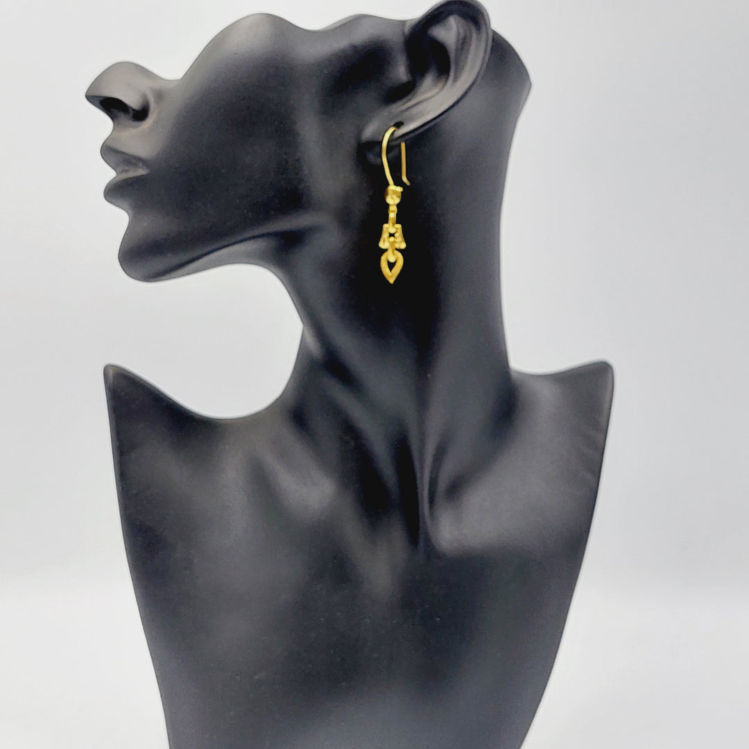 Deluxe Shankle Earrings  Made of 21K Yellow Gold by Saeed Jewelry-31111