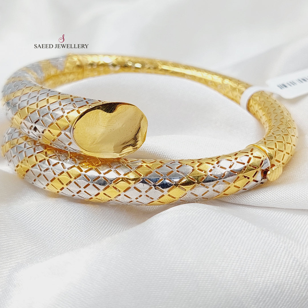 Deluxe Snake Bangle Bracelet  Made Of 21K by Saeed Jewelry-30431