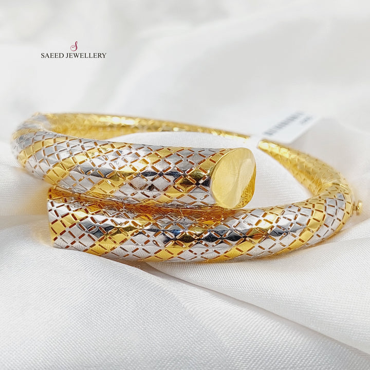 Deluxe Snake Bangle Bracelet  Made Of 21K by Saeed Jewelry-30431