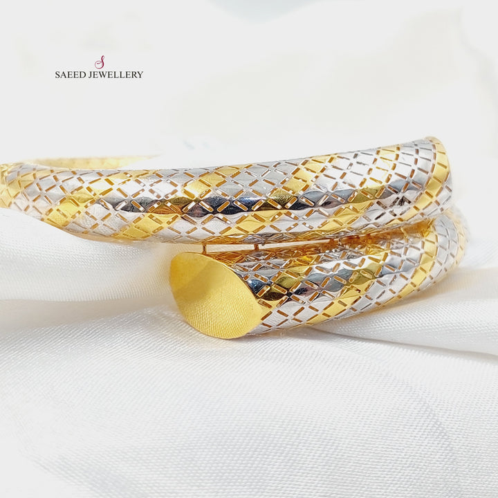 Deluxe Snake Bangle Bracelet  Made Of 21K by Saeed Jewelry-30431