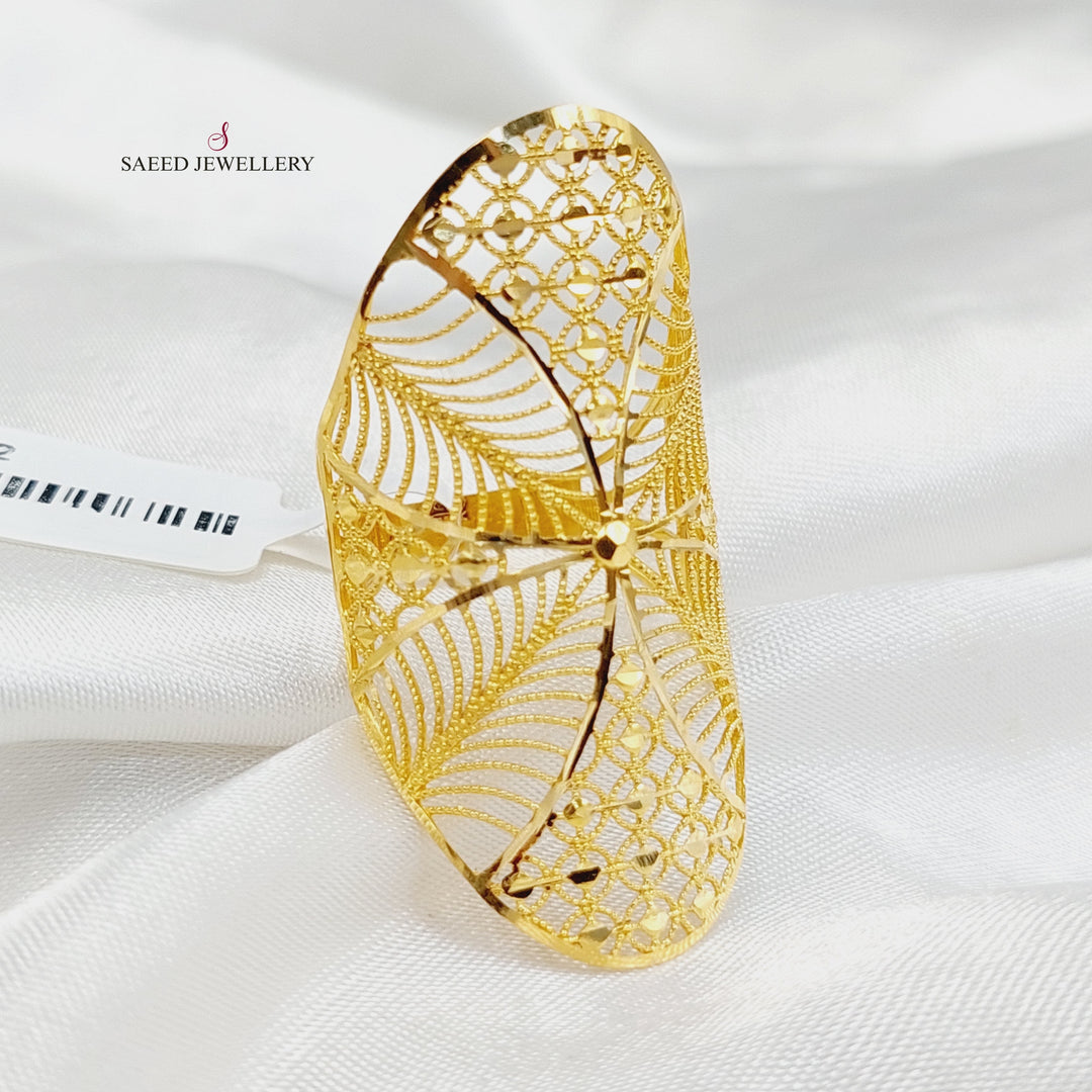 Deluxe Turkish Ring  Made Of 21K Yellow Gold by Saeed Jewelry-30422