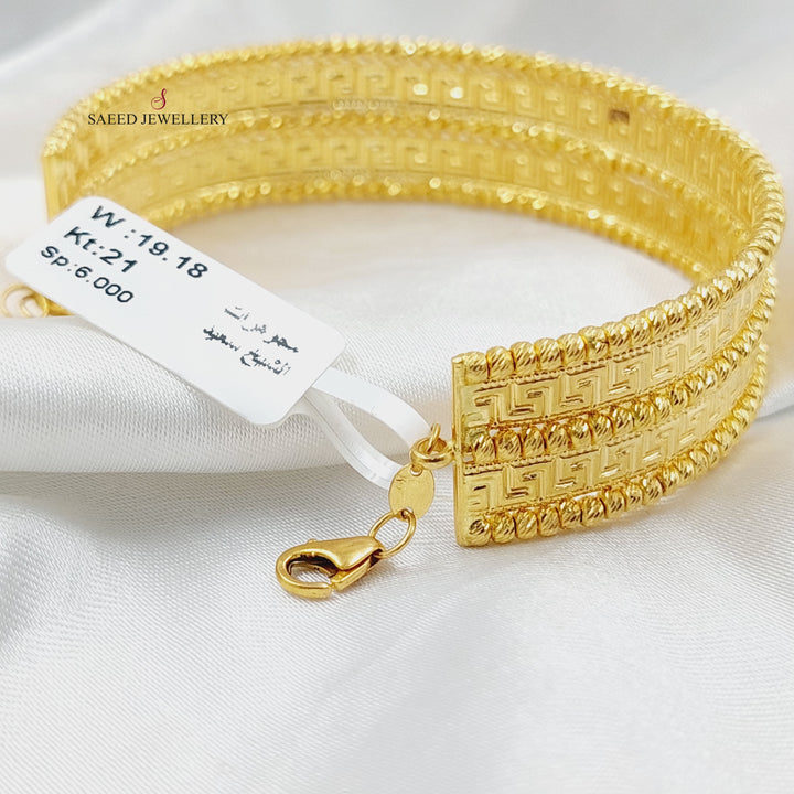 Deluxe Virna Bangle Bracelet  Made Of 21K Yellow Gold by Saeed Jewelry-30091