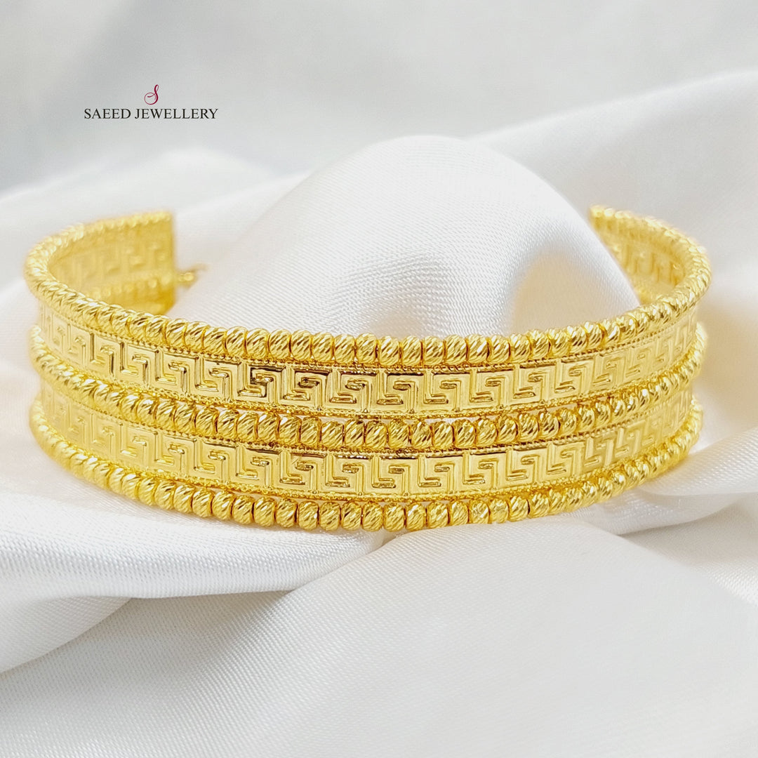Deluxe Virna Bangle Bracelet  Made Of 21K Yellow Gold by Saeed Jewelry-30091