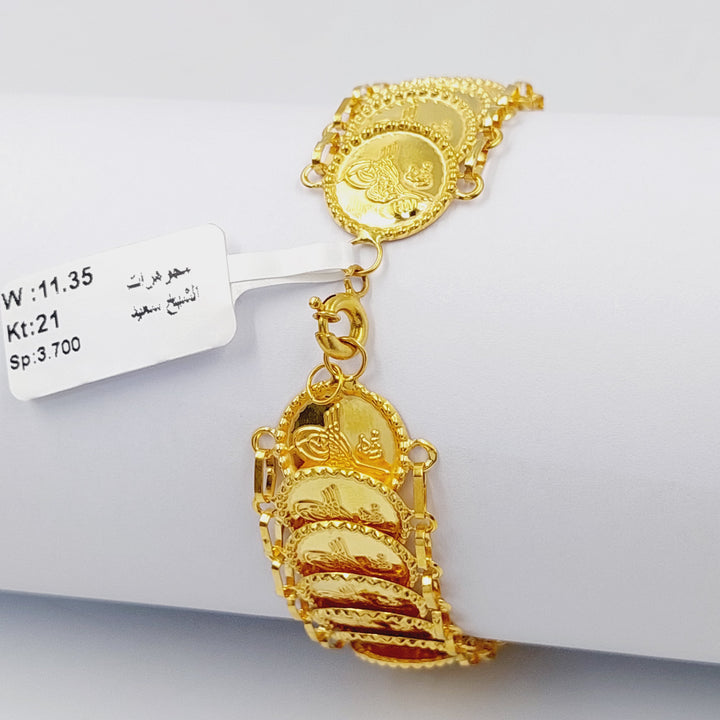 Eighths Bracelet  Made Of 21K Yellow Gold by Saeed Jewelry-29429