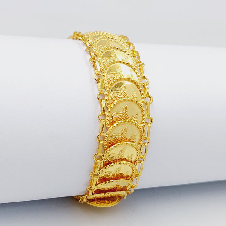 Eighths Bracelet  Made Of 21K Yellow Gold by Saeed Jewelry-29429