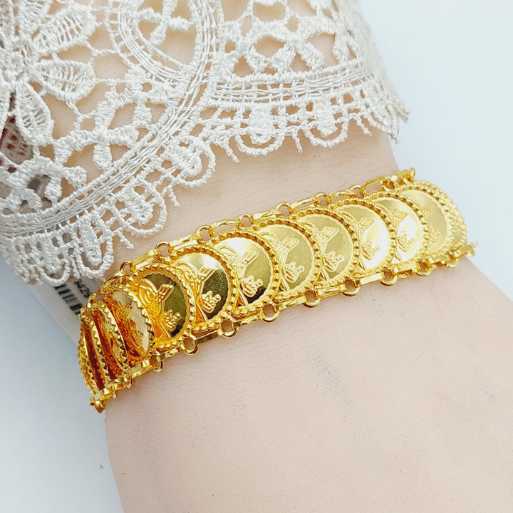 Eighths Bracelet  Made Of 21K Yellow Gold by Saeed Jewelry-29429
