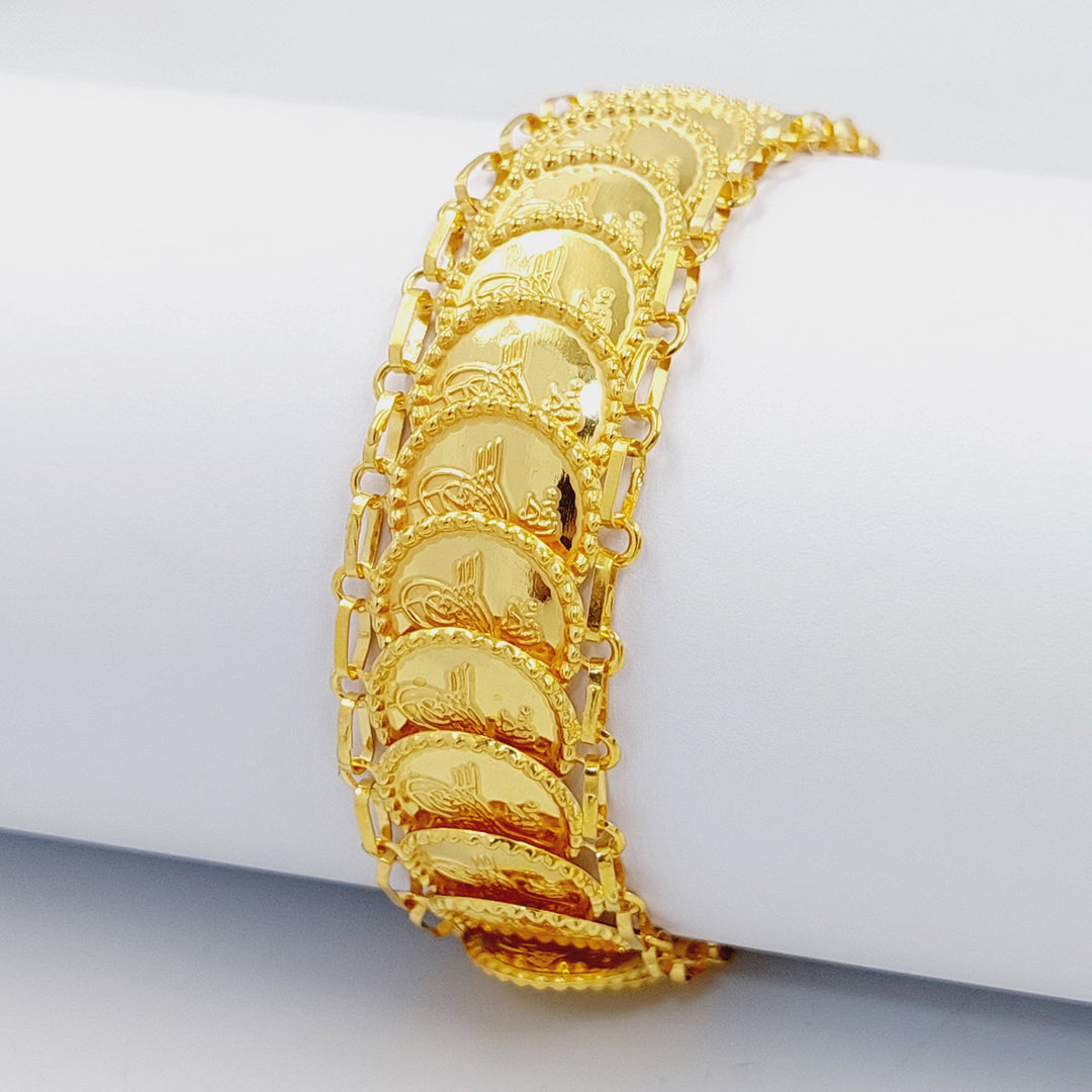 Eighths Bracelet  Made Of 21K Yellow Gold by Saeed Jewelry-29429
