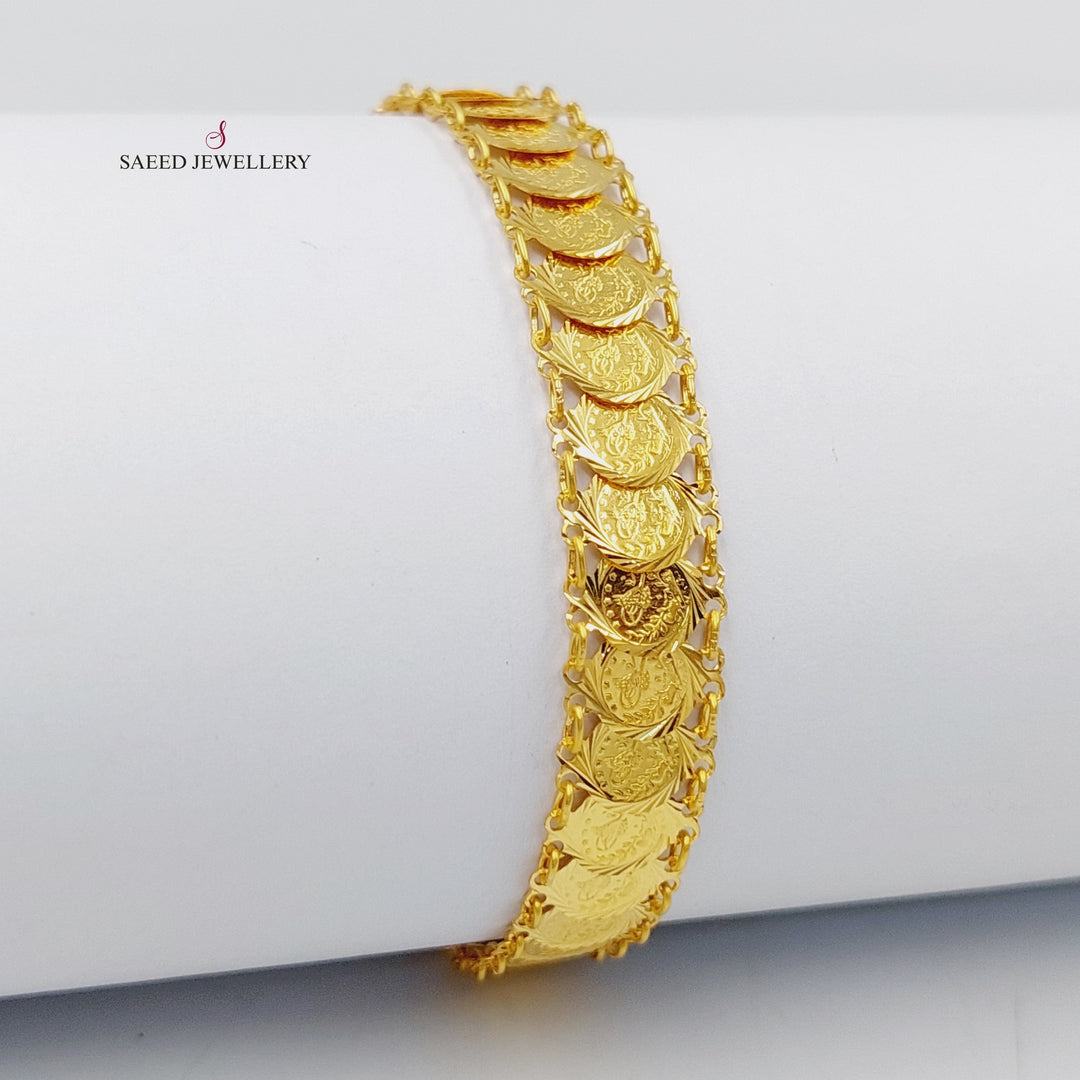 Eighths Bracelet  Made Of 21K Yellow Gold by Saeed Jewelry-29722