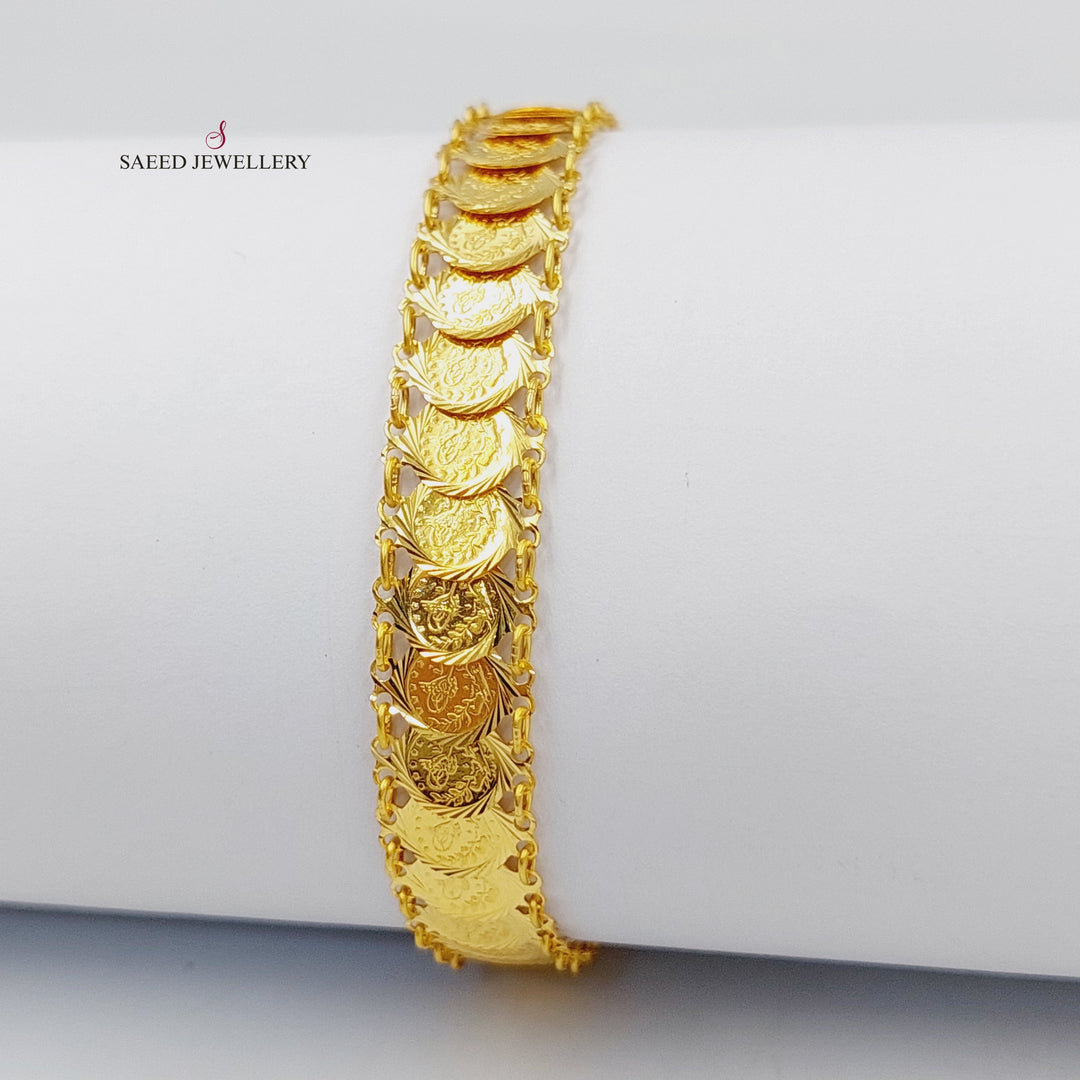Eighths Bracelet  Made Of 21K Yellow Gold by Saeed Jewelry-29722
