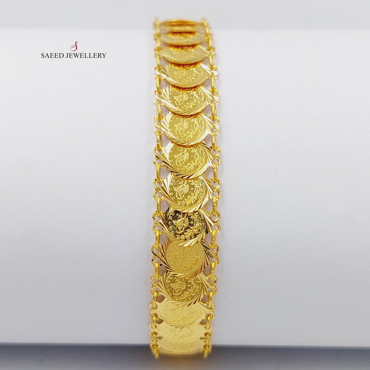 Eighths Bracelet  Made Of 21K Yellow Gold by Saeed Jewelry-29722
