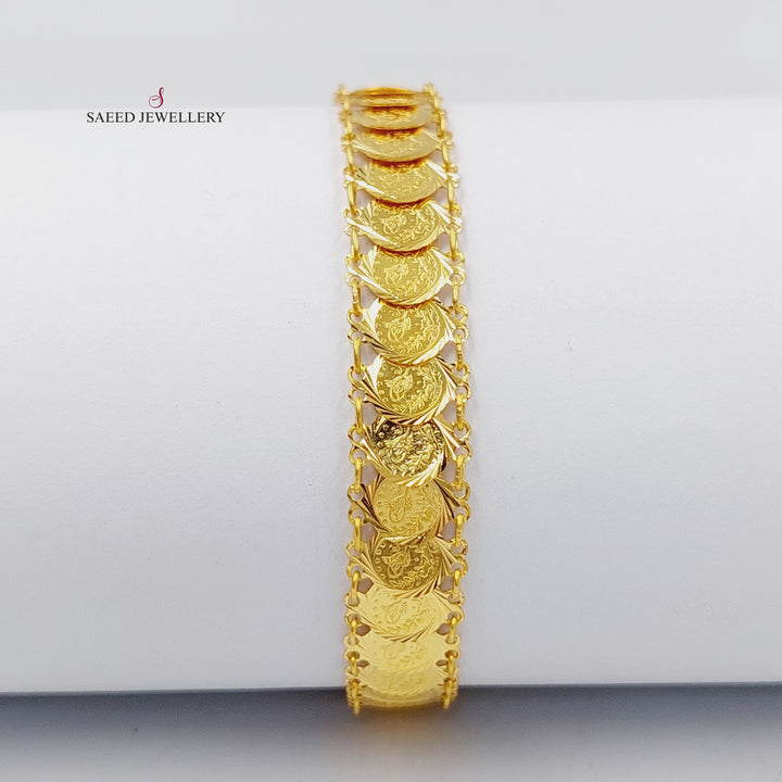 Eighths Bracelet  Made Of 21K Yellow Gold by Saeed Jewelry-29722