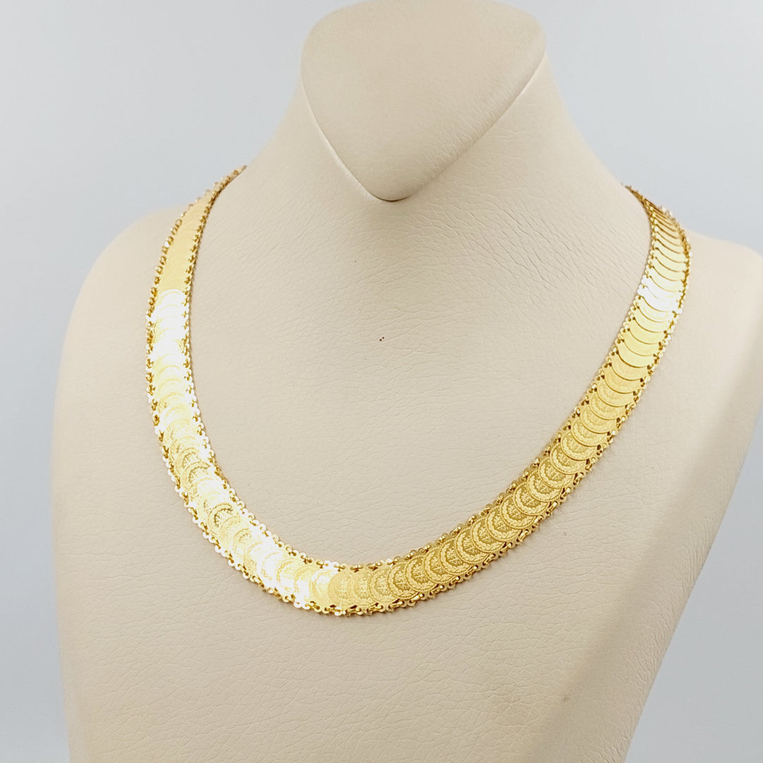 Eighths Necklace  Made Of 21K Yellow Gold by Saeed Jewelry-29412