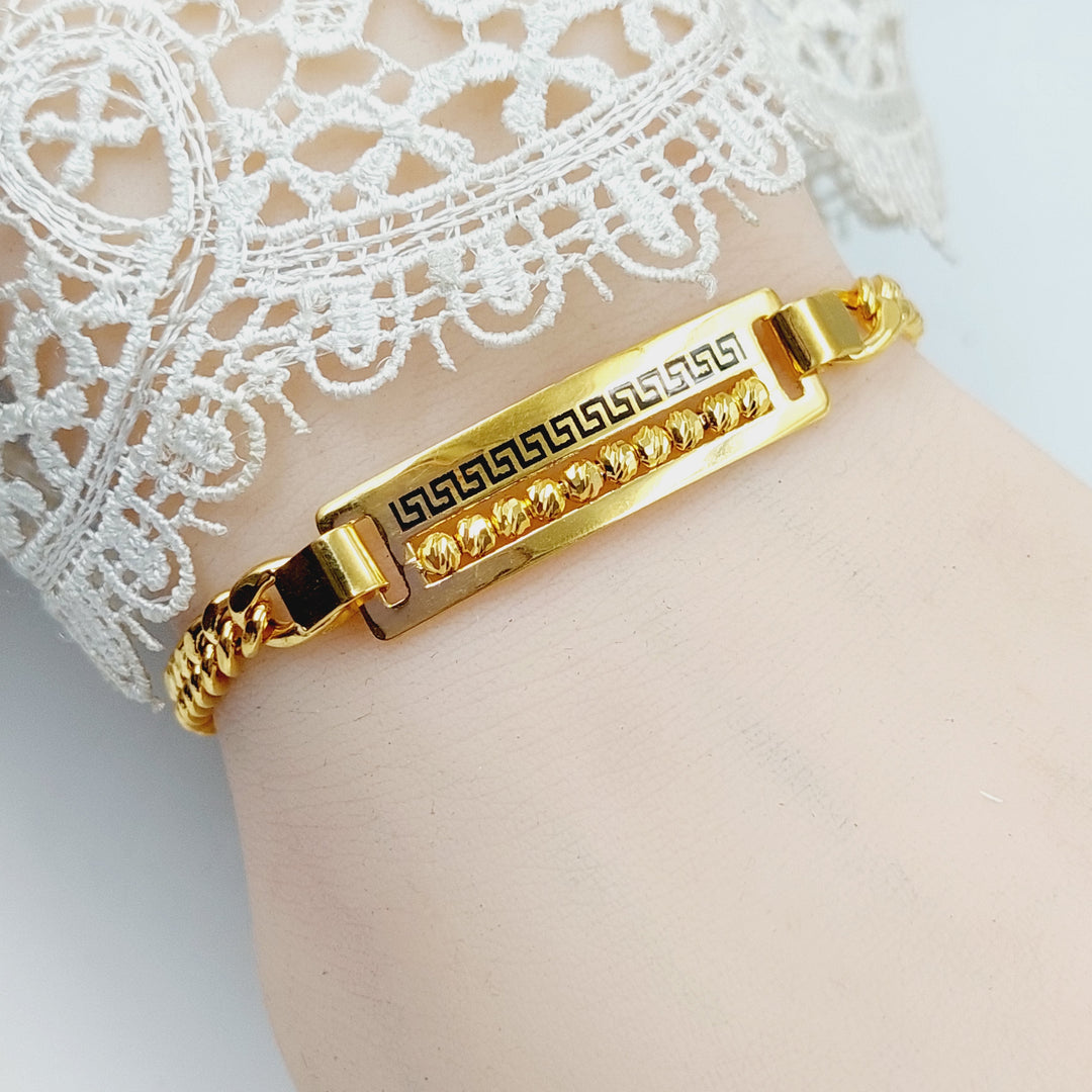 Enameled Balls Bracelet  Made Of 21K Yellow Gold by Saeed Jewelry-29073