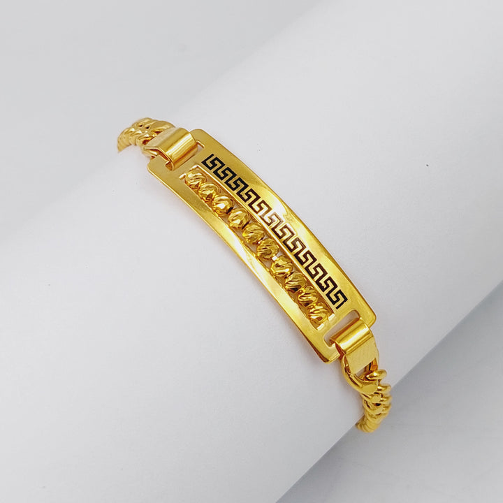 Enameled Balls Bracelet  Made Of 21K Yellow Gold by Saeed Jewelry-29073