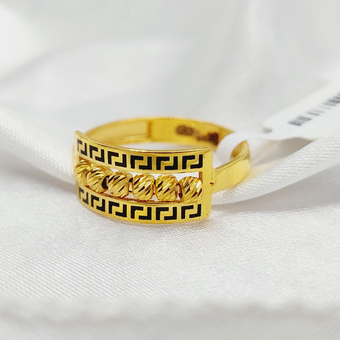 Enameled Balls Ring  Made Of 21K Yellow Gold by Saeed Jewelry-29157