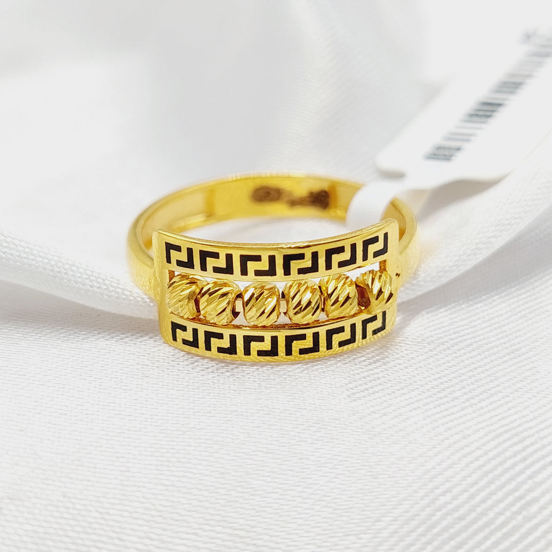 Enameled Balls Ring  Made Of 21K Yellow Gold by Saeed Jewelry-29157