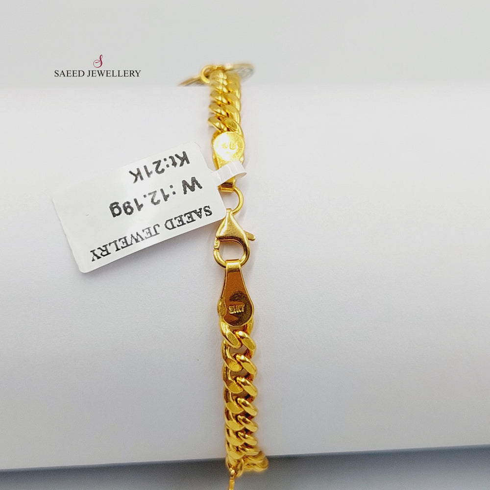 Enameled Dandash Bracelet  Made of 21K Yellow Gold by Saeed Jewelry-30838