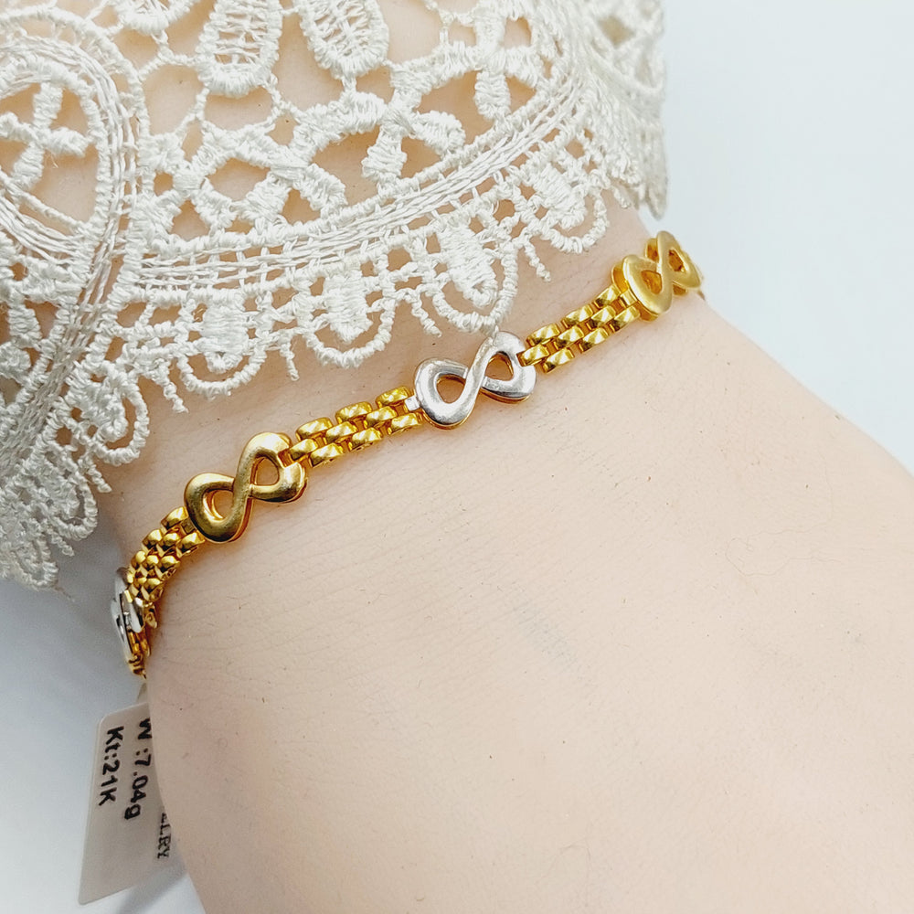 Enameled Infinite Bracelet Made Of 21K Yellow Gold
<br> by Saeed Jewelry-30738