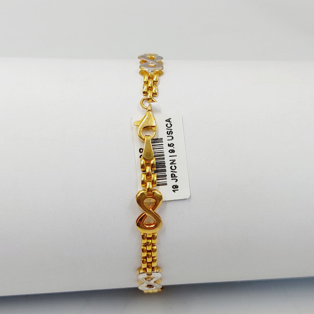 Enameled Infinite Bracelet Made Of 21K Yellow Gold
<br> by Saeed Jewelry-30738