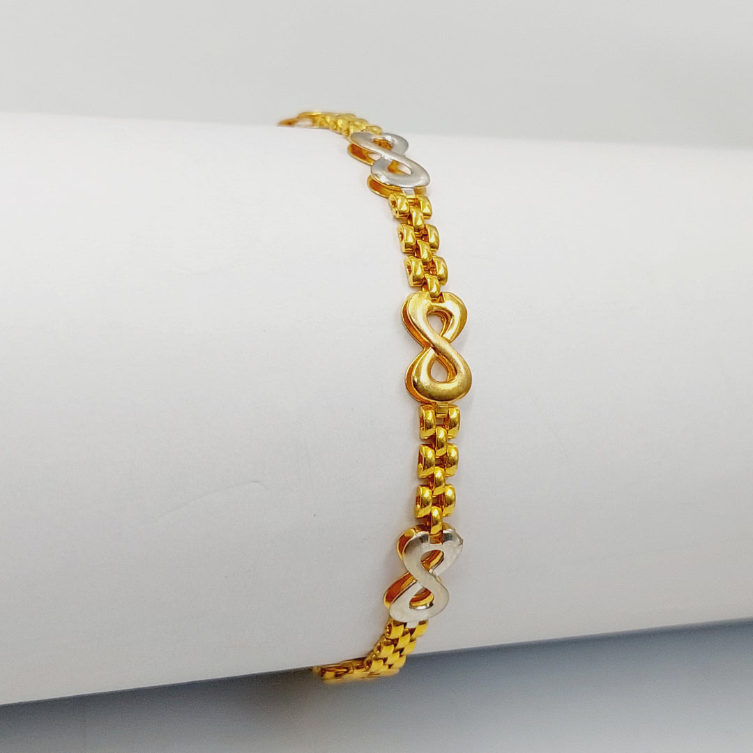 Enameled Infinite Bracelet Made Of 21K Yellow Gold
<br> by Saeed Jewelry-30738