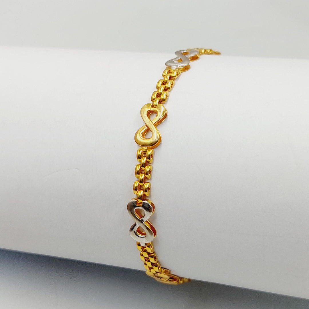 Enameled Infinite Bracelet Made Of 21K Yellow Gold
<br> by Saeed Jewelry-30738