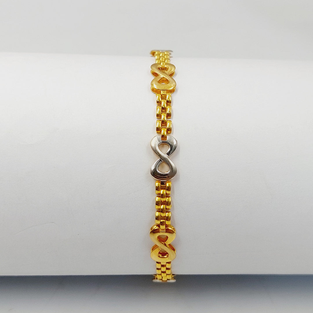 Enameled Infinite Bracelet Made Of 21K Yellow Gold
<br> by Saeed Jewelry-30738