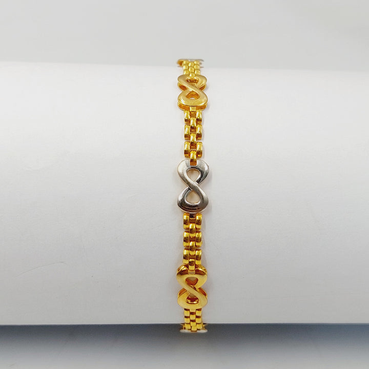 Enameled Infinite Bracelet Made Of 21K Yellow Gold
<br> by Saeed Jewelry-30738