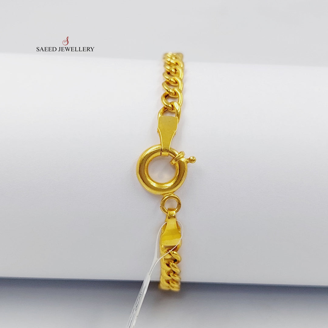 Enameled Infinite Bracelet  Made Of 21K Yellow Gold by Saeed Jewelry-28908