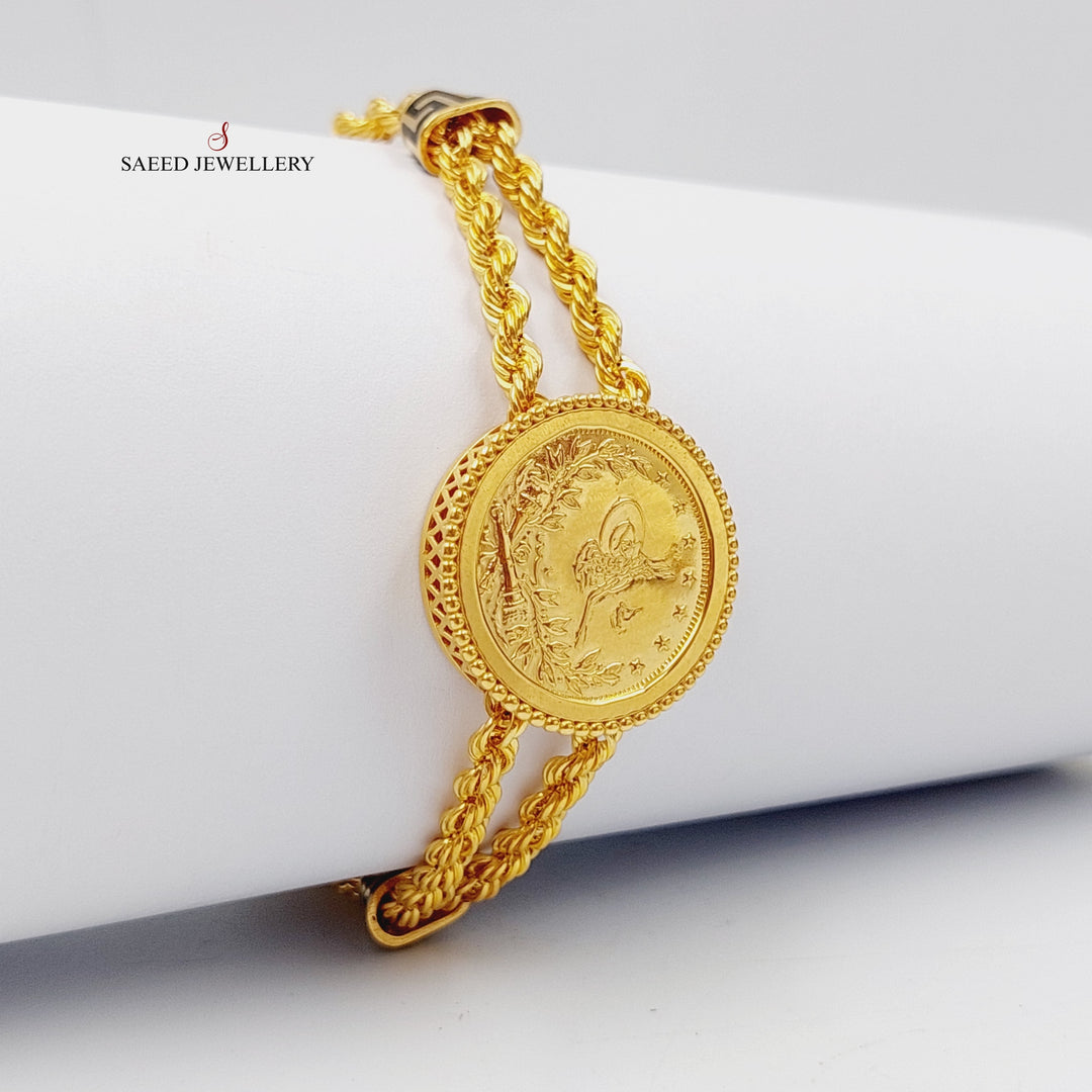 Enameled Rashadi Bracelet  Made Of 21K Yellow Gold by Saeed Jewelry-28736