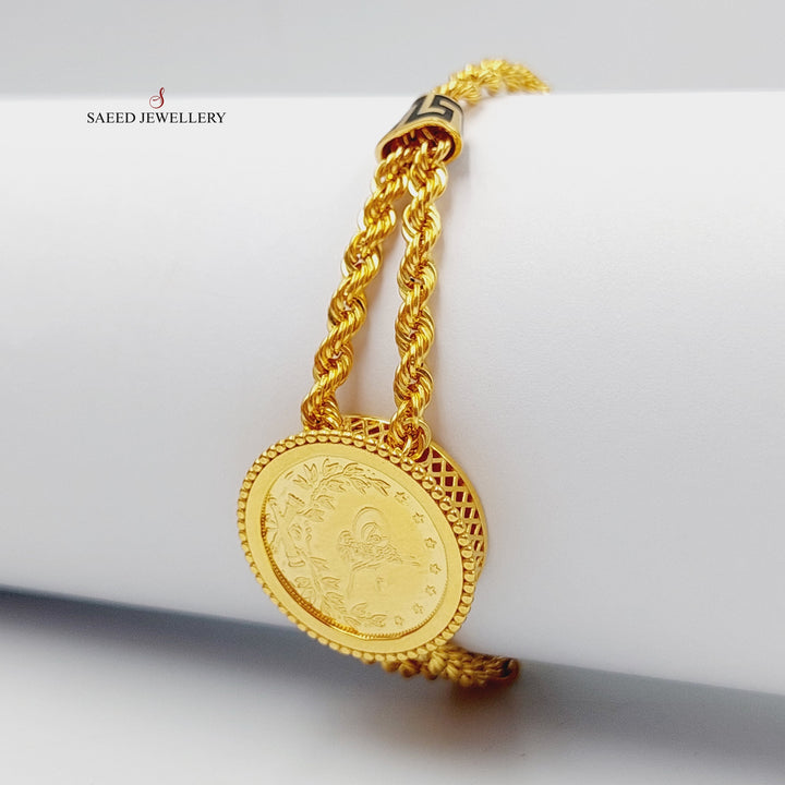 Enameled Rashadi Bracelet  Made Of 21K Yellow Gold by Saeed Jewelry-28736