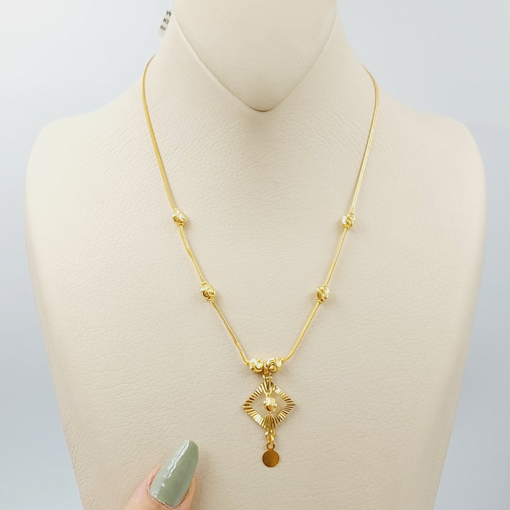 Fancy Balls Necklace  Made Of 21K Yellow Gold by Saeed Jewelry-28700
