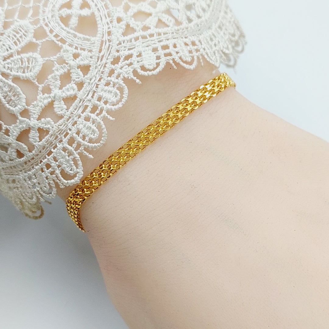 Fancy Bracelet Made Of 21K Yellow Gold by Saeed Jewelry-28455