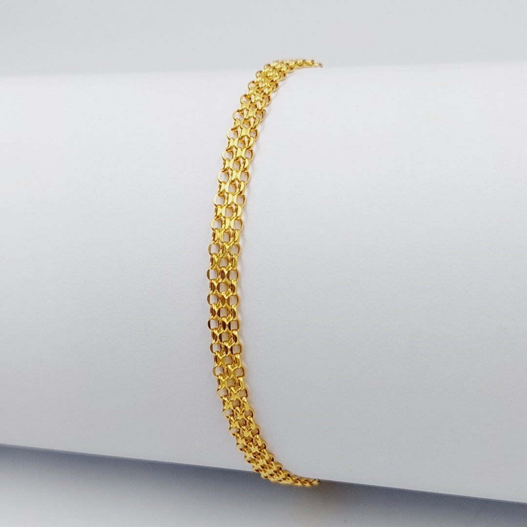 Fancy Bracelet Made Of 21K Yellow Gold by Saeed Jewelry-28455
