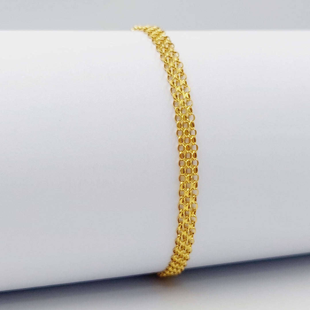 Fancy Bracelet Made Of 21K Yellow Gold by Saeed Jewelry-28455