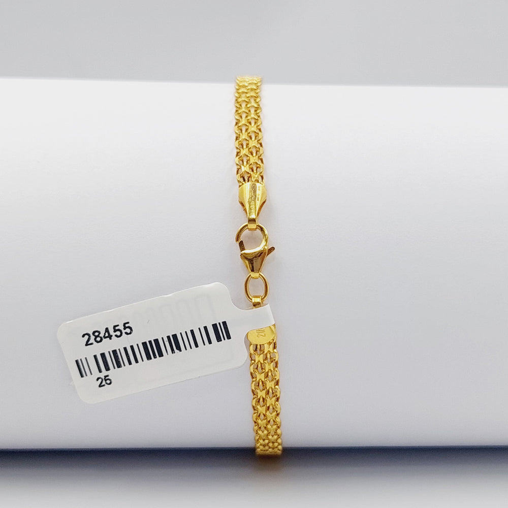 Fancy Bracelet Made Of 21K Yellow Gold by Saeed Jewelry-28456