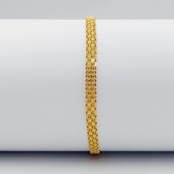 Fancy Bracelet Made Of 21K Yellow Gold by Saeed Jewelry-28456