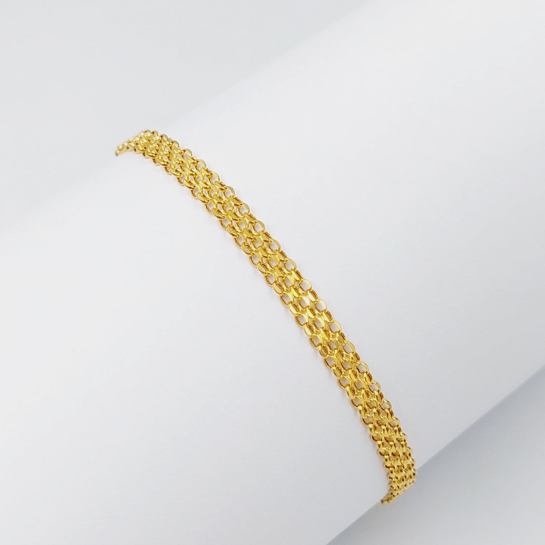 Fancy Bracelet Made Of 21K Yellow Gold by Saeed Jewelry-28456