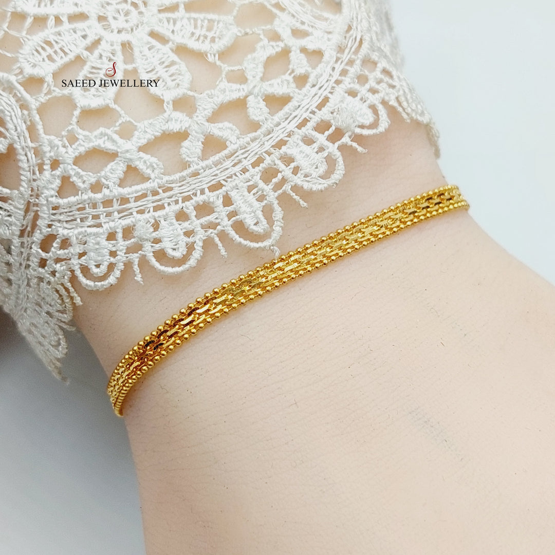 Fancy Bracelet  Made Of 21K Yellow Gold by Saeed Jewelry-29259
