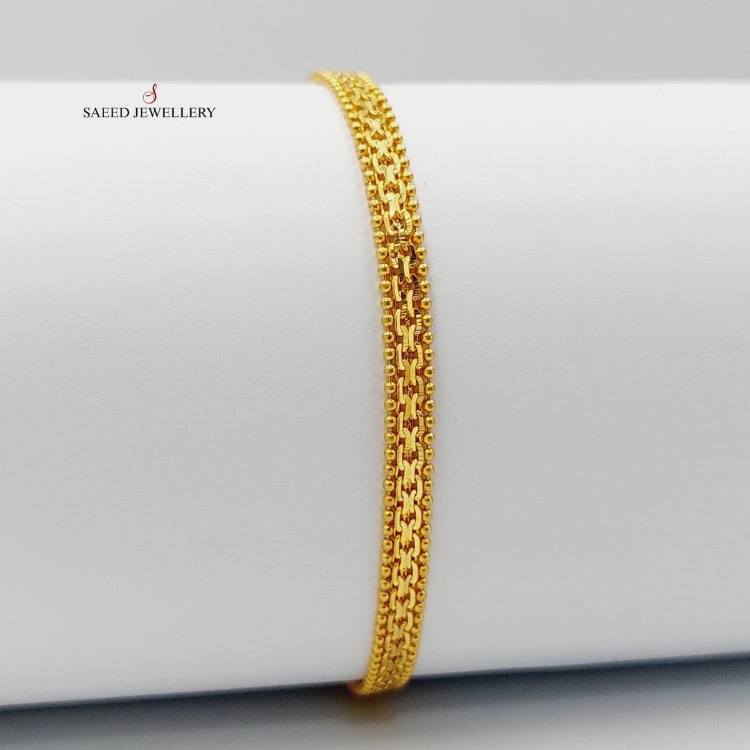 Fancy Bracelet  Made Of 21K Yellow Gold by Saeed Jewelry-29259