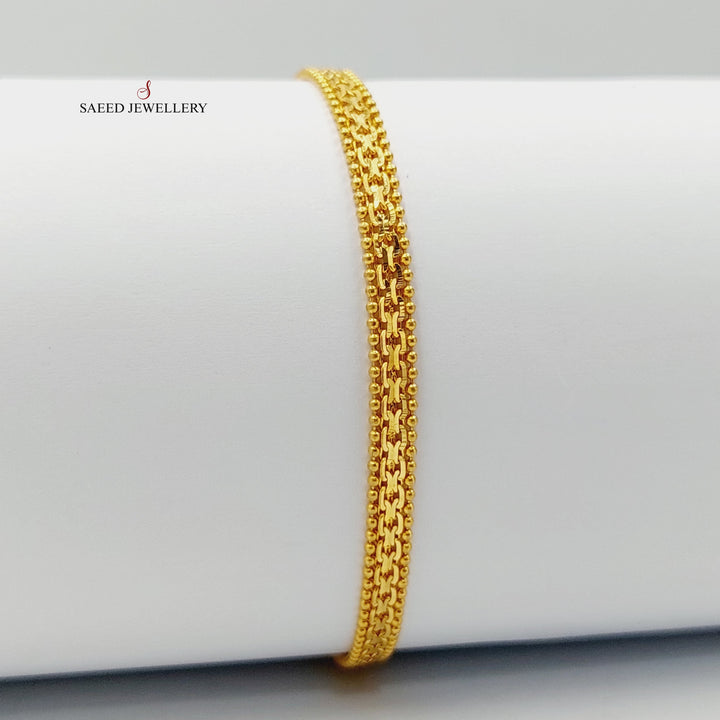 Fancy Bracelet  Made Of 21K Yellow Gold by Saeed Jewelry-29259