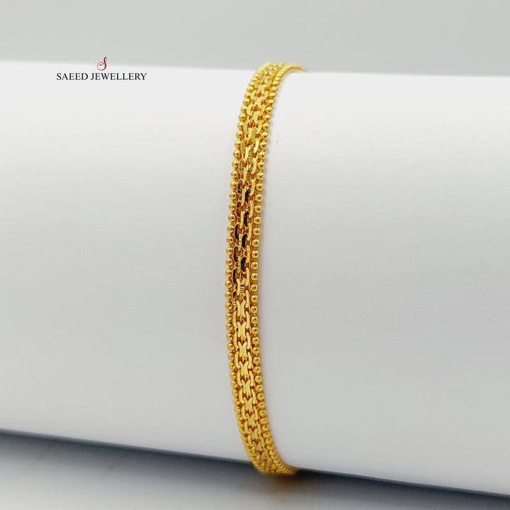 Fancy Bracelet  Made Of 21K Yellow Gold by Saeed Jewelry-29259
