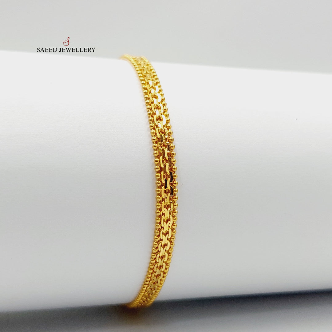 Fancy Bracelet  Made Of 21K Yellow Gold by Saeed Jewelry-29259