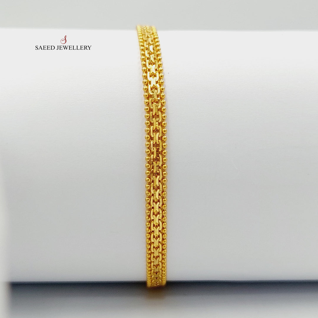 Fancy Bracelet  Made Of 21K Yellow Gold by Saeed Jewelry-29259