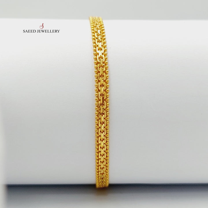 Fancy Bracelet  Made Of 21K Yellow Gold by Saeed Jewelry-29259