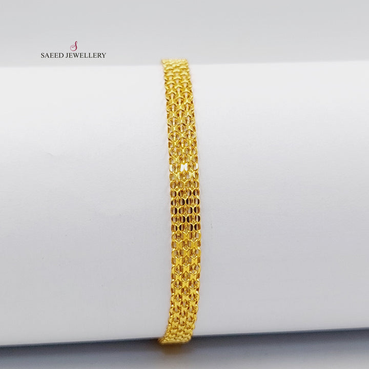 Fancy Bracelet  Made Of 21K Yellow Gold by Saeed Jewelry-29756