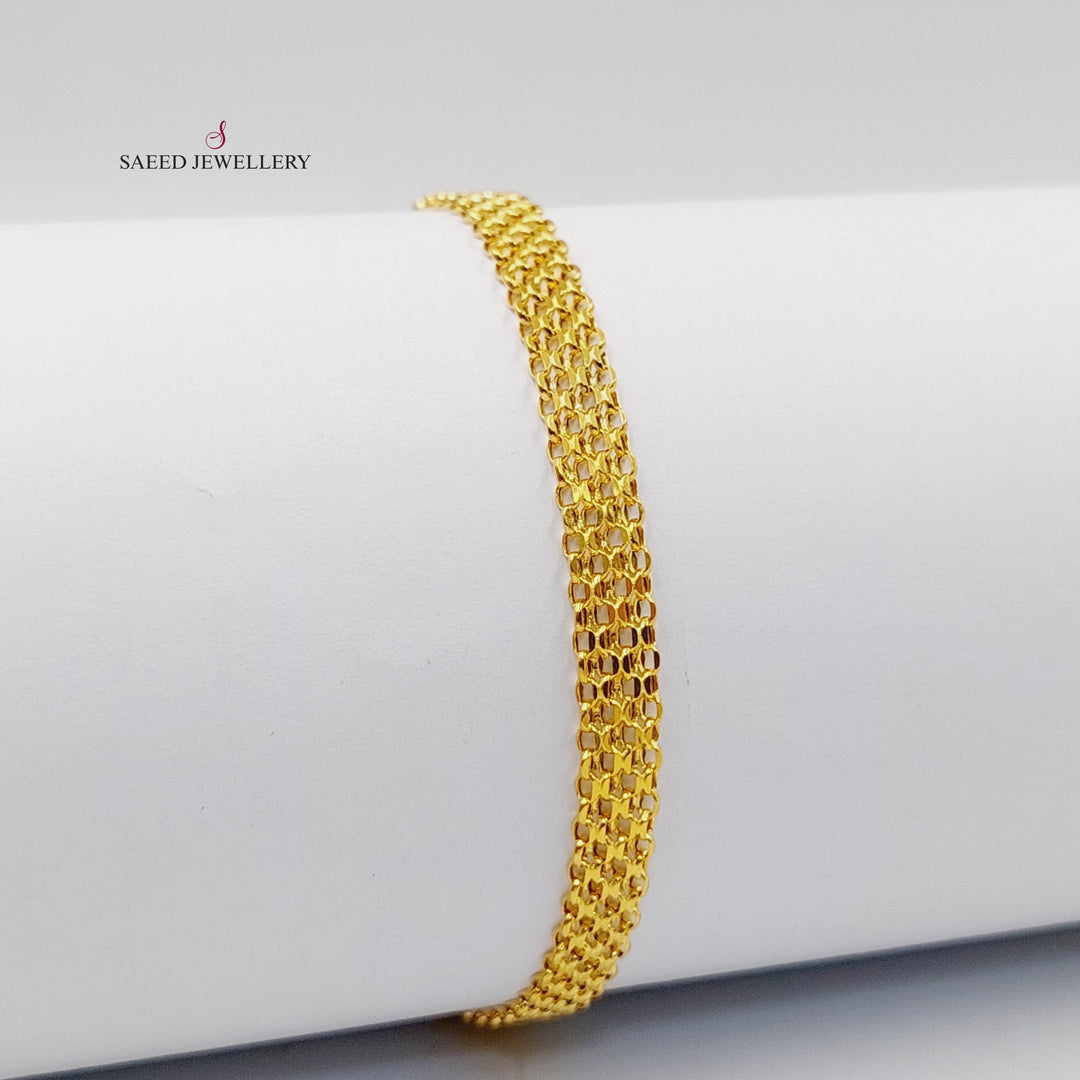 Fancy Bracelet  Made Of 21K Yellow Gold by Saeed Jewelry-29756